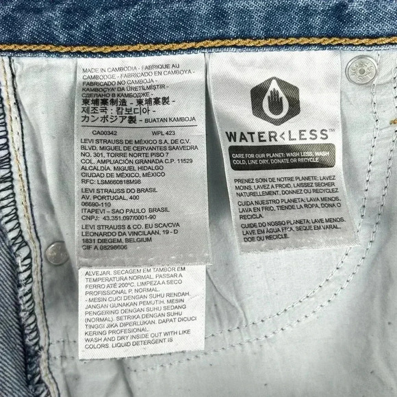 LEVI'S Dad Jean Mid-Rise Non-stretch Loose 90's Denim Women's Size 25 - Picture 7 of 7